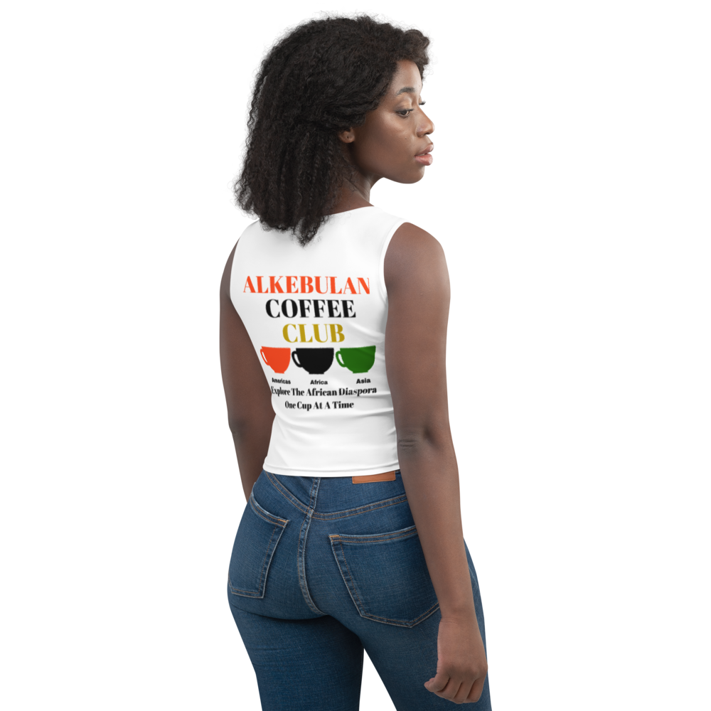 ALKEBULAN COFFEE CLUB Crop Top by SobG Designs