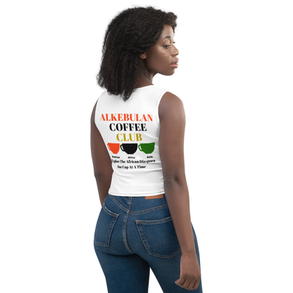 ALKEBULAN COFFEE CLUB Crop Top by SobG Designs