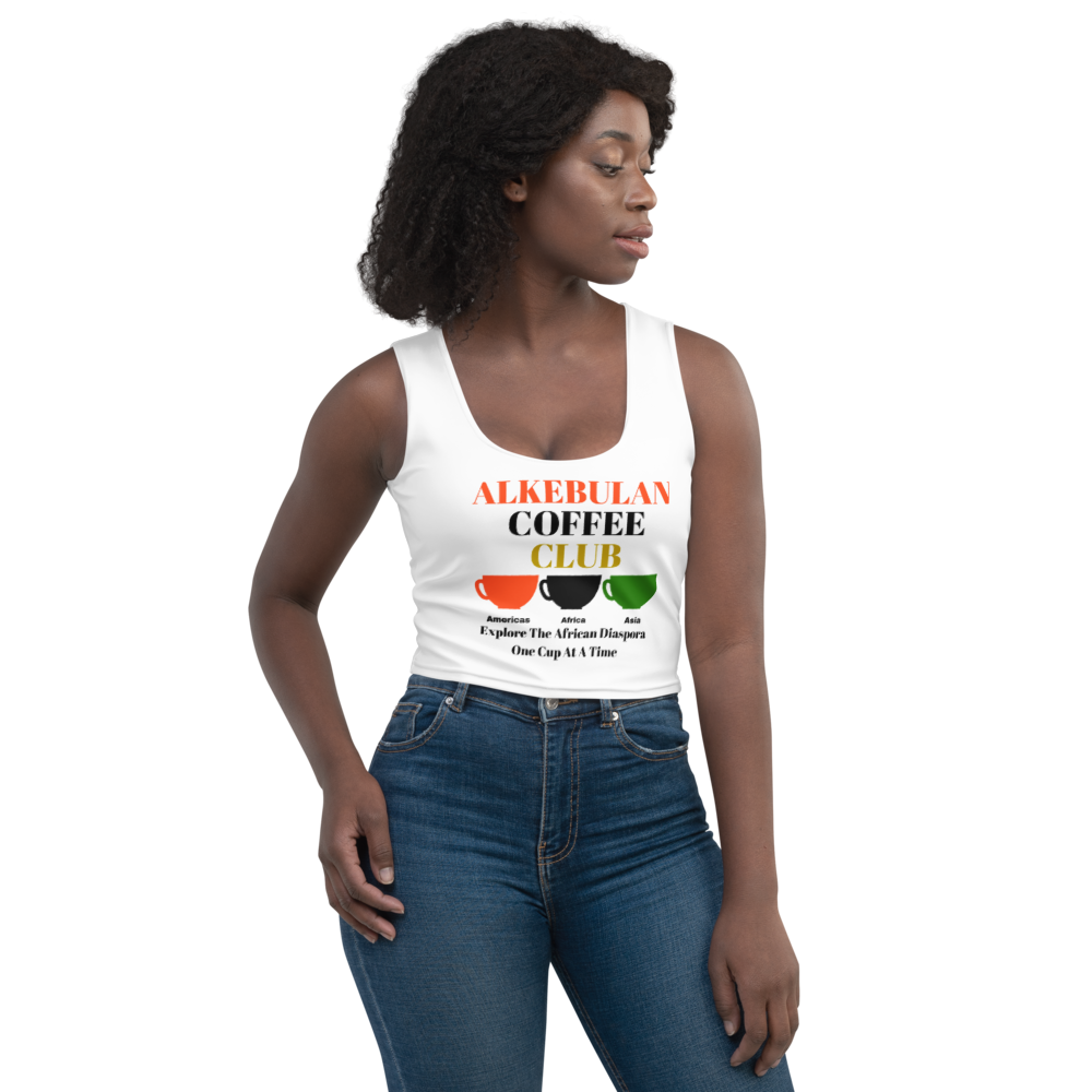 ALKEBULAN COFFEE CLUB Crop Top by SobG Designs