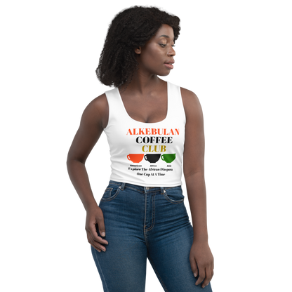 ALKEBULAN COFFEE CLUB Crop Top by SobG Designs