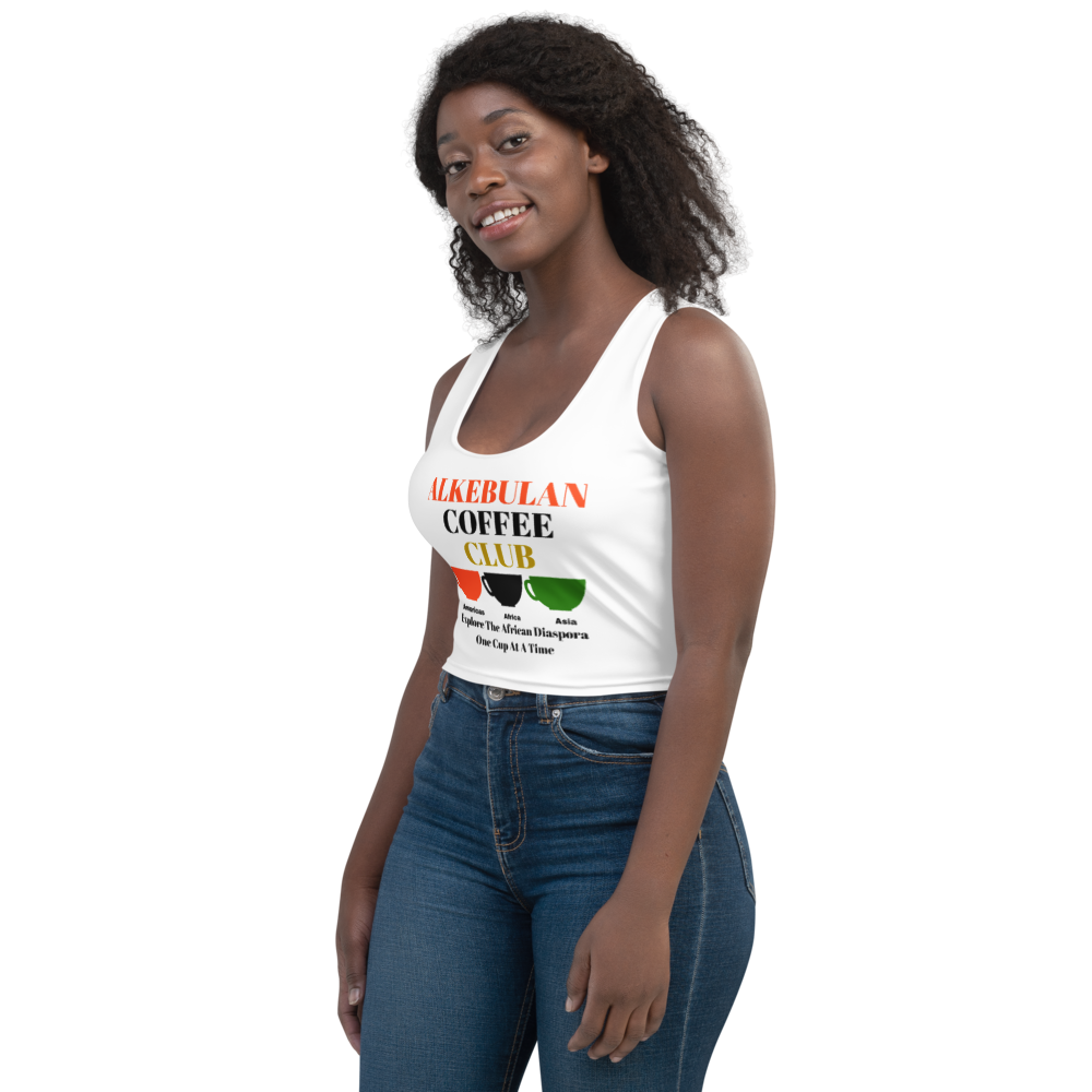 ALKEBULAN COFFEE CLUB Crop Top by SobG Designs