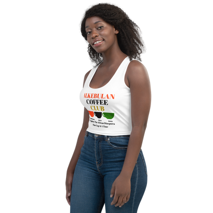ALKEBULAN COFFEE CLUB Crop Top by SobG Designs