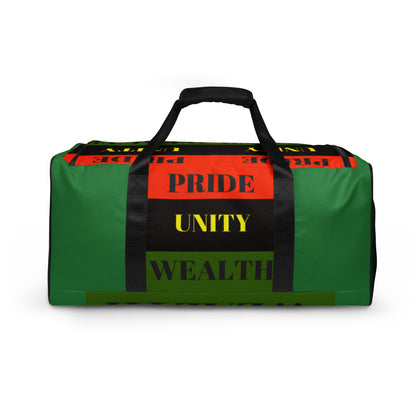 PRIDE UNITY WEALTH Duffle Bag by SobG Designs