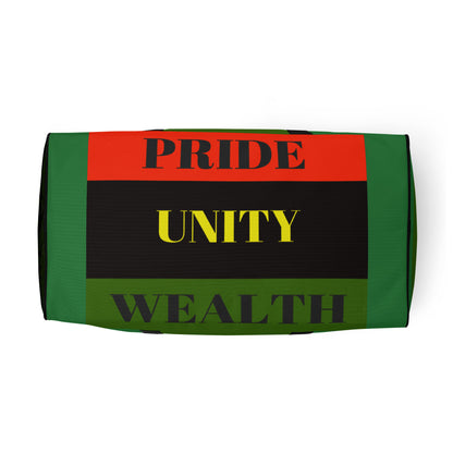 PRIDE UNITY WEALTH Duffle Bag by SobG Designs