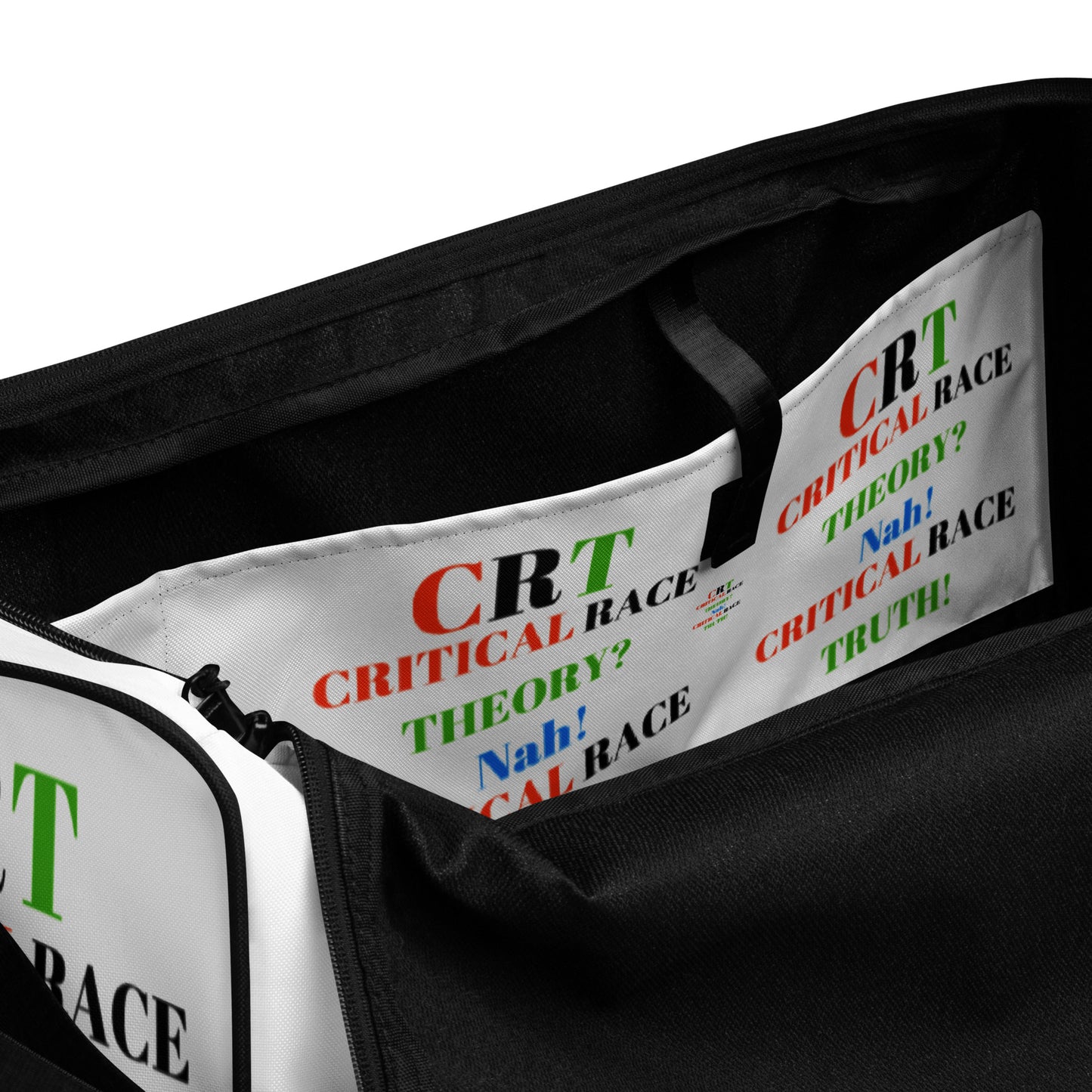 CRT: CRITICAL RACE TRUTH Duffle Bag by SobG Designs