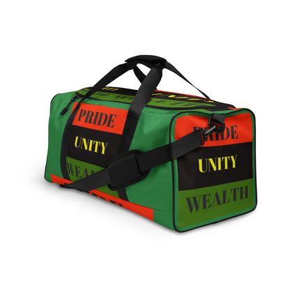 PRIDE UNITY WEALTH Duffle Bag by SobG Designs