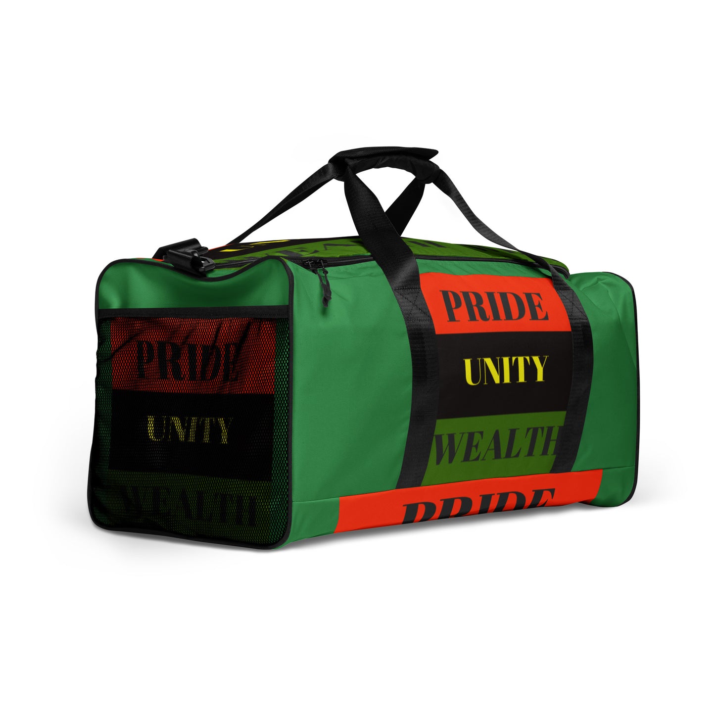 PRIDE UNITY WEALTH Duffle Bag by SobG Designs