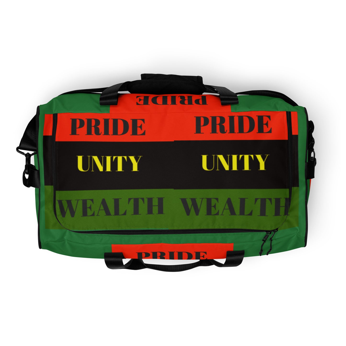 PRIDE UNITY WEALTH Duffle Bag by SobG Designs