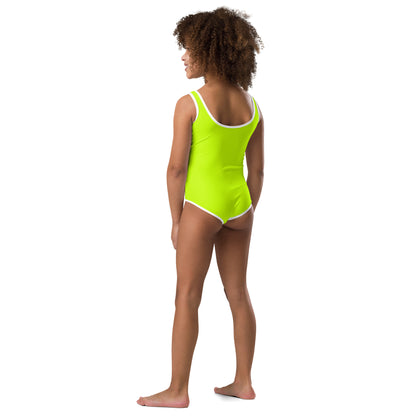 AFRIKAN YELLOW All-Over Print Kids Swimsuit by SobG Designs