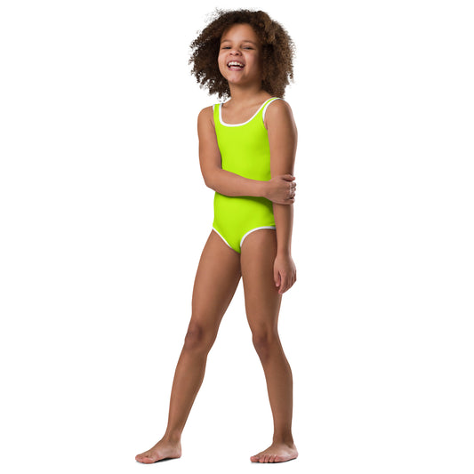 AFRIKAN YELLOW All-Over Print Kids Swimsuit by SobG Designs