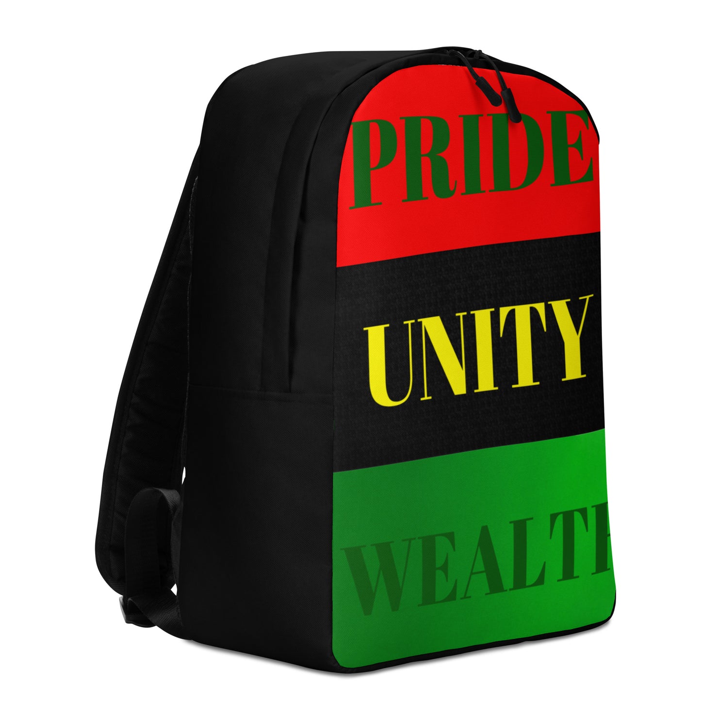 PRIDE, UNITY, WEALTH Minimalist Backpack by SobG Designs