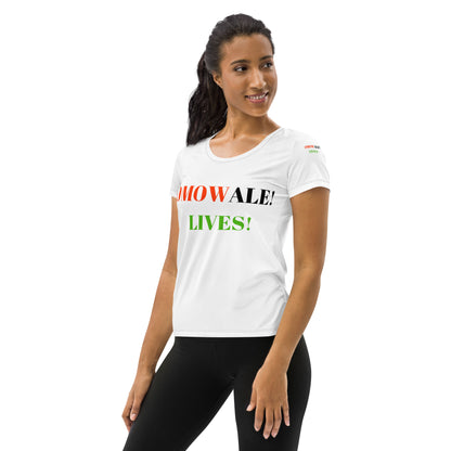 OMOWALE! LIVES! All-Over Print Women's Athletic T-Shirt by SobG Designs