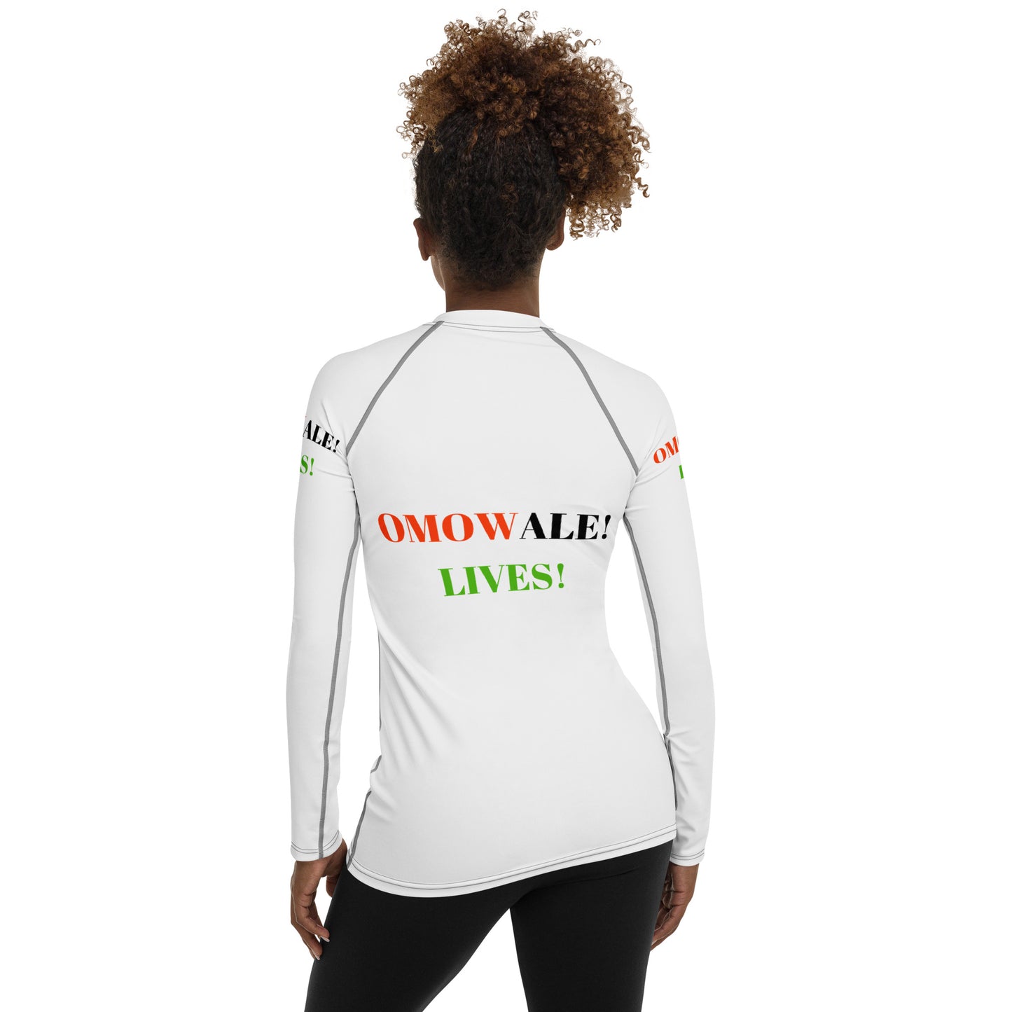 OMOWALE! LIVES! Women's Rash Guard by SobG Designs