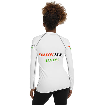 OMOWALE! LIVES! Women's Rash Guard by SobG Designs