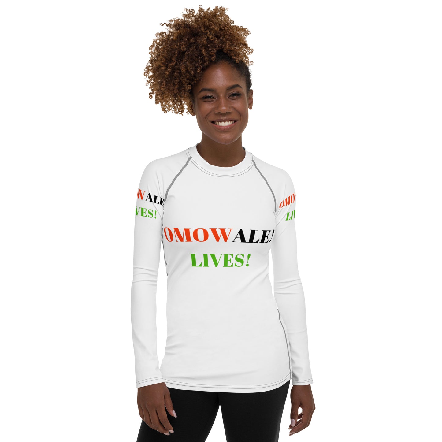 OMOWALE! LIVES! Women's Rash Guard by SobG Designs