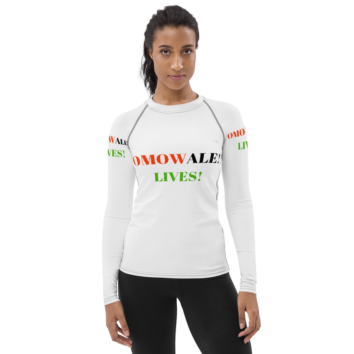 OMOWALE! LIVES! Women's Rash Guard by SobG Designs