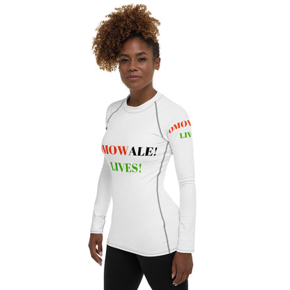 OMOWALE! LIVES! Women's Rash Guard by SobG Designs