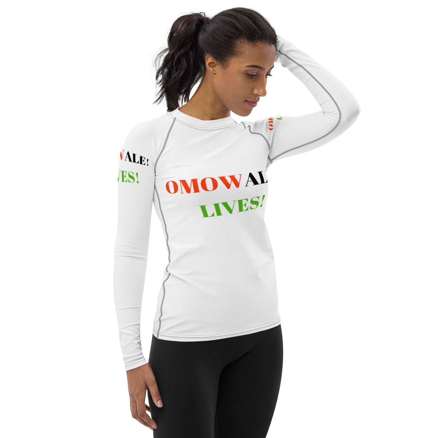 OMOWALE! LIVES! Women's Rash Guard by SobG Designs