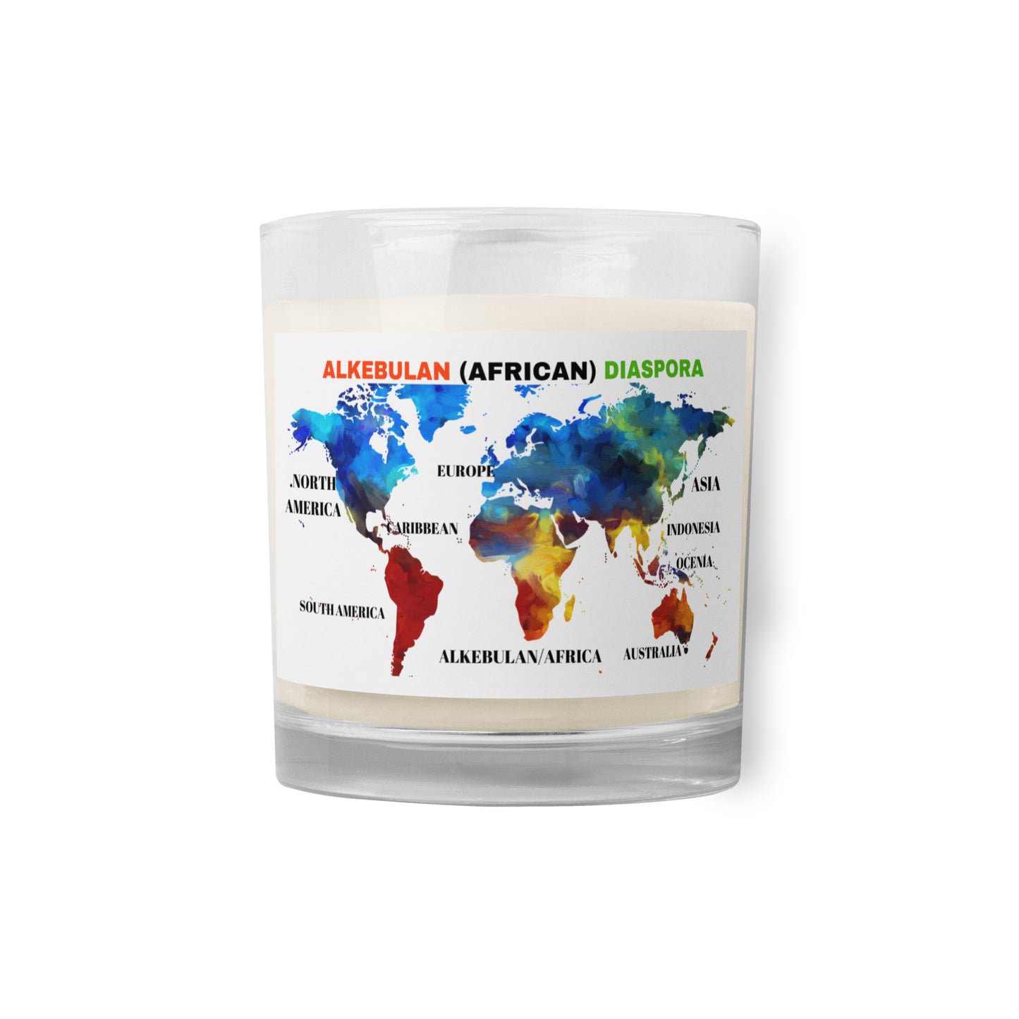 ALKEBULAN (AFRICAN) DIASPORA Glass Jar soy Wax Candle