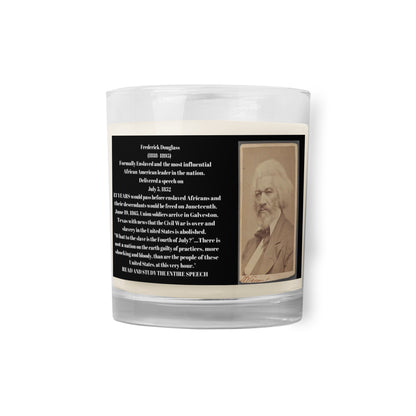FREDERICK DOUGLAS' 4TH OF JULY Glass Jar Soy Wax Candle by SobG Designs