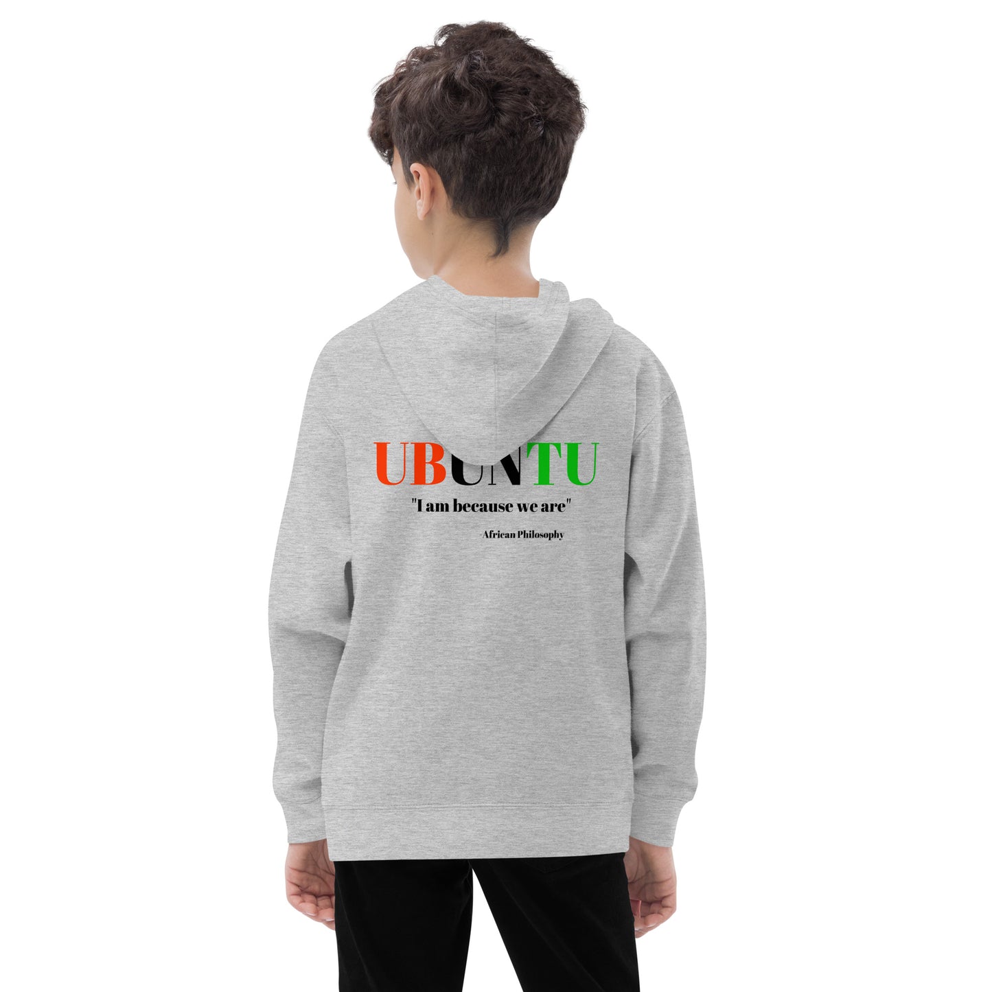 UBUNTU Kids Fleece Hoodie by SobG Designs