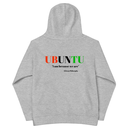 UBUNTU Kids Fleece Hoodie by SobG Designs