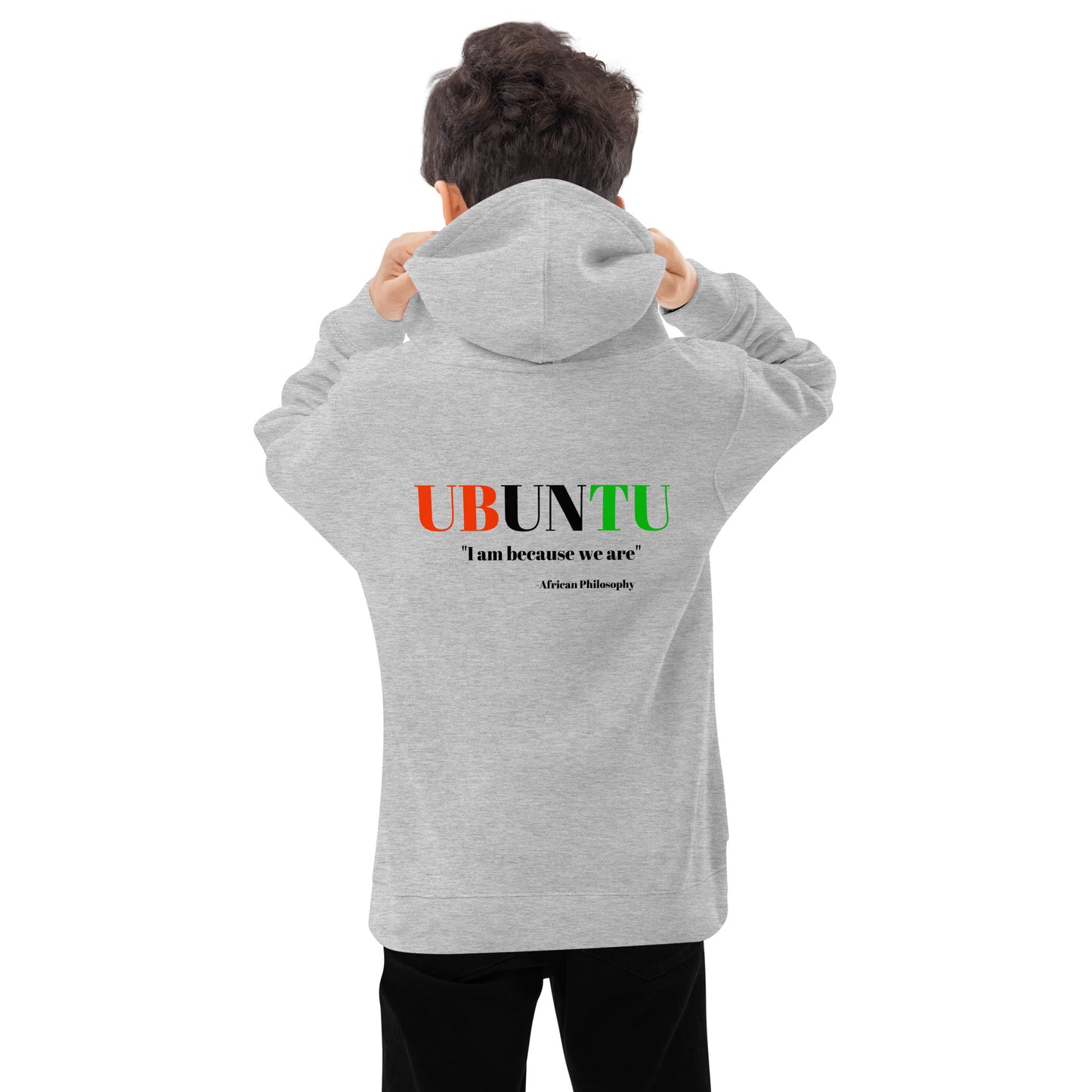UBUNTU Kids Fleece Hoodie by SobG Designs