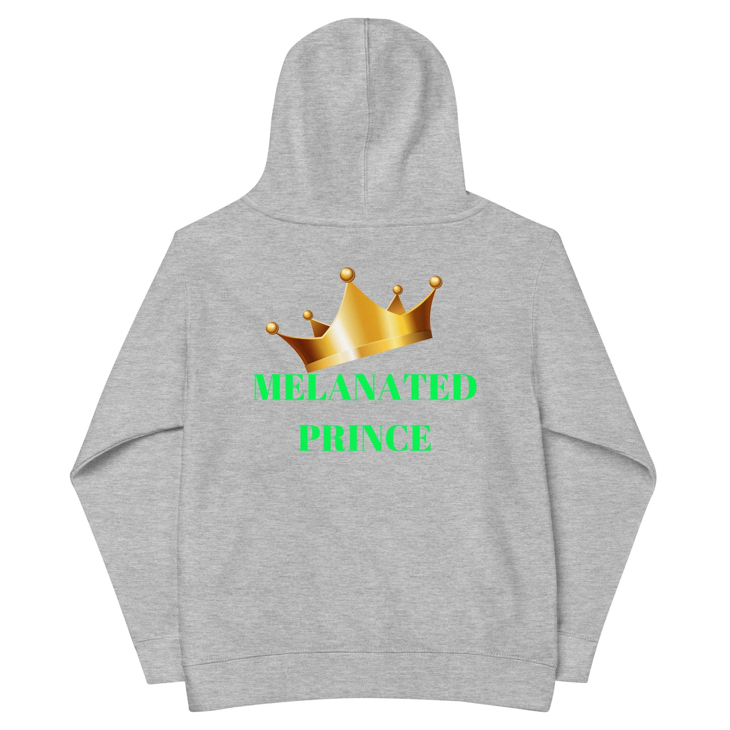 MELANATED PRINCE Kids Fleece Hoodie by SobG Designs