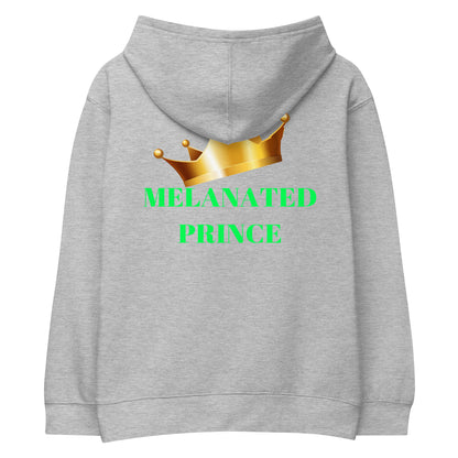 MELANATED PRINCE Kids Fleece Hoodie by SobG Designs