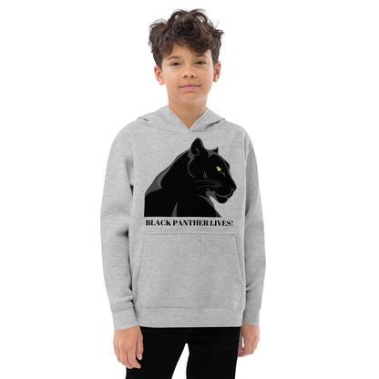 Kids BLACK PANTHER LIVES!  Unisex Fleece Hoodie by SobG Designs