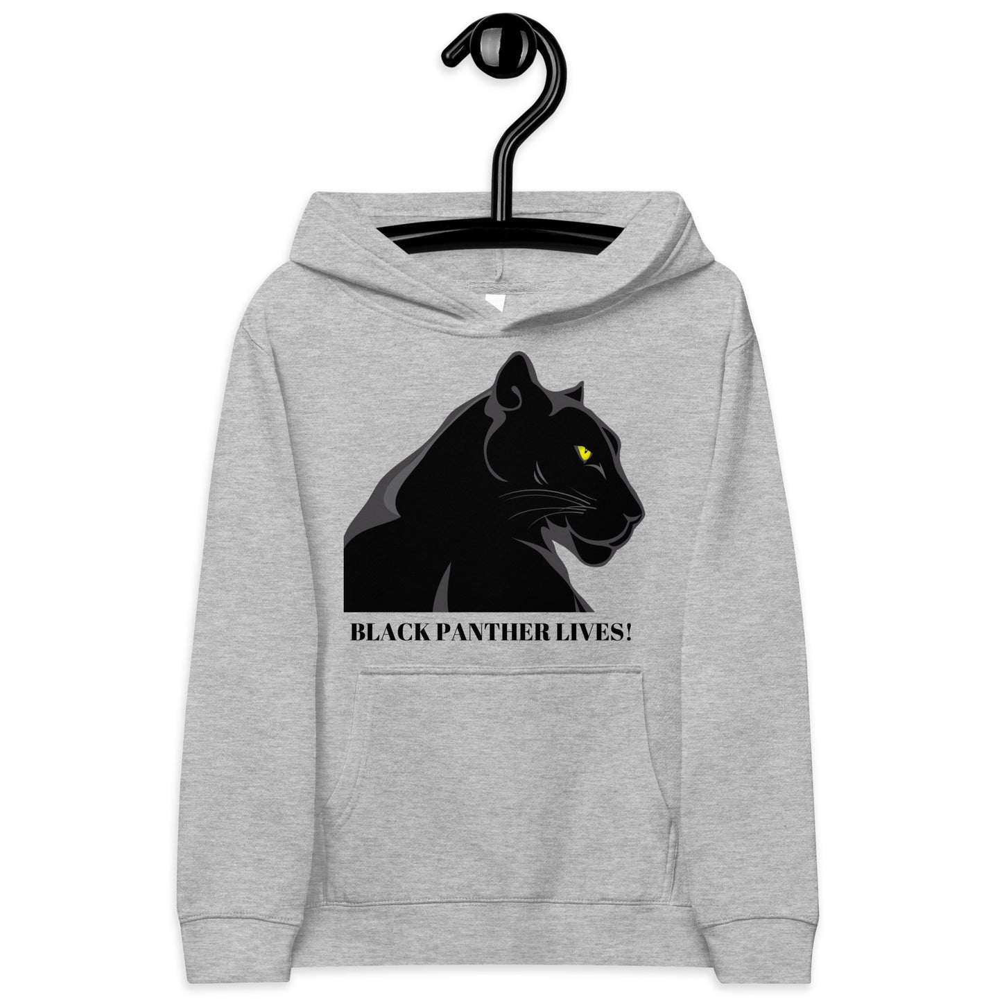 Kids BLACK PANTHER LIVES!  Unisex Fleece Hoodie by SobG Designs