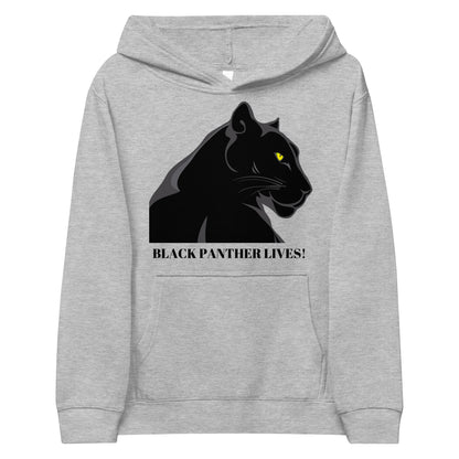 Kids BLACK PANTHER LIVES!  Unisex Fleece Hoodie by SobG Designs