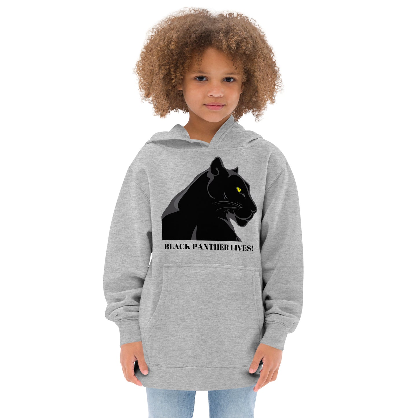 Kids BLACK PANTHER LIVES!  Unisex Fleece Hoodie by SobG Designs