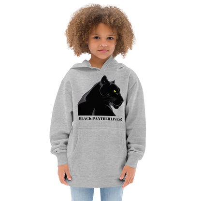Kids BLACK PANTHER LIVES!  Unisex Fleece Hoodie by SobG Designs