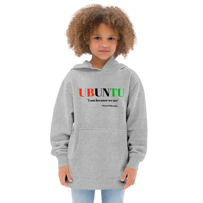 UBUNTU Kids Fleece Hoodie by SobG Designs