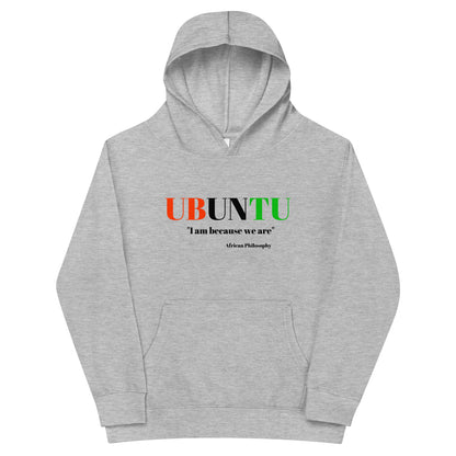 UBUNTU Kids Fleece Hoodie by SobG Designs