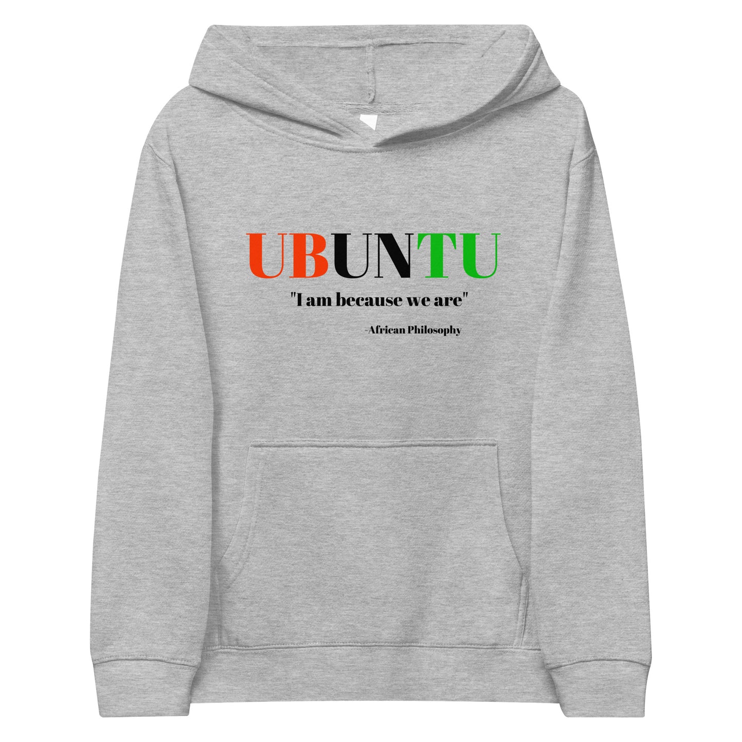 UBUNTU Kids Fleece Hoodie by SobG Designs
