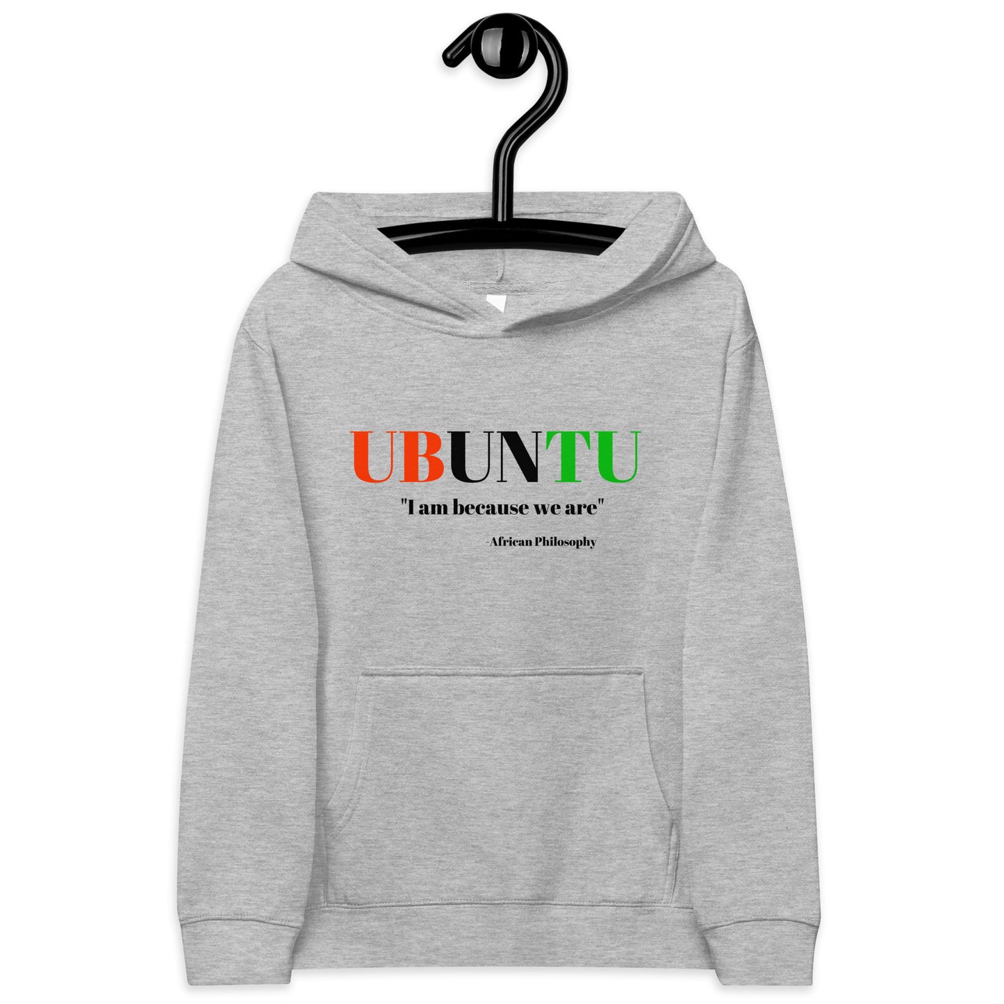 UBUNTU Kids Fleece Hoodie by SobG Designs