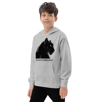 Kids BLACK PANTHER LIVES!  Unisex Fleece Hoodie by SobG Designs