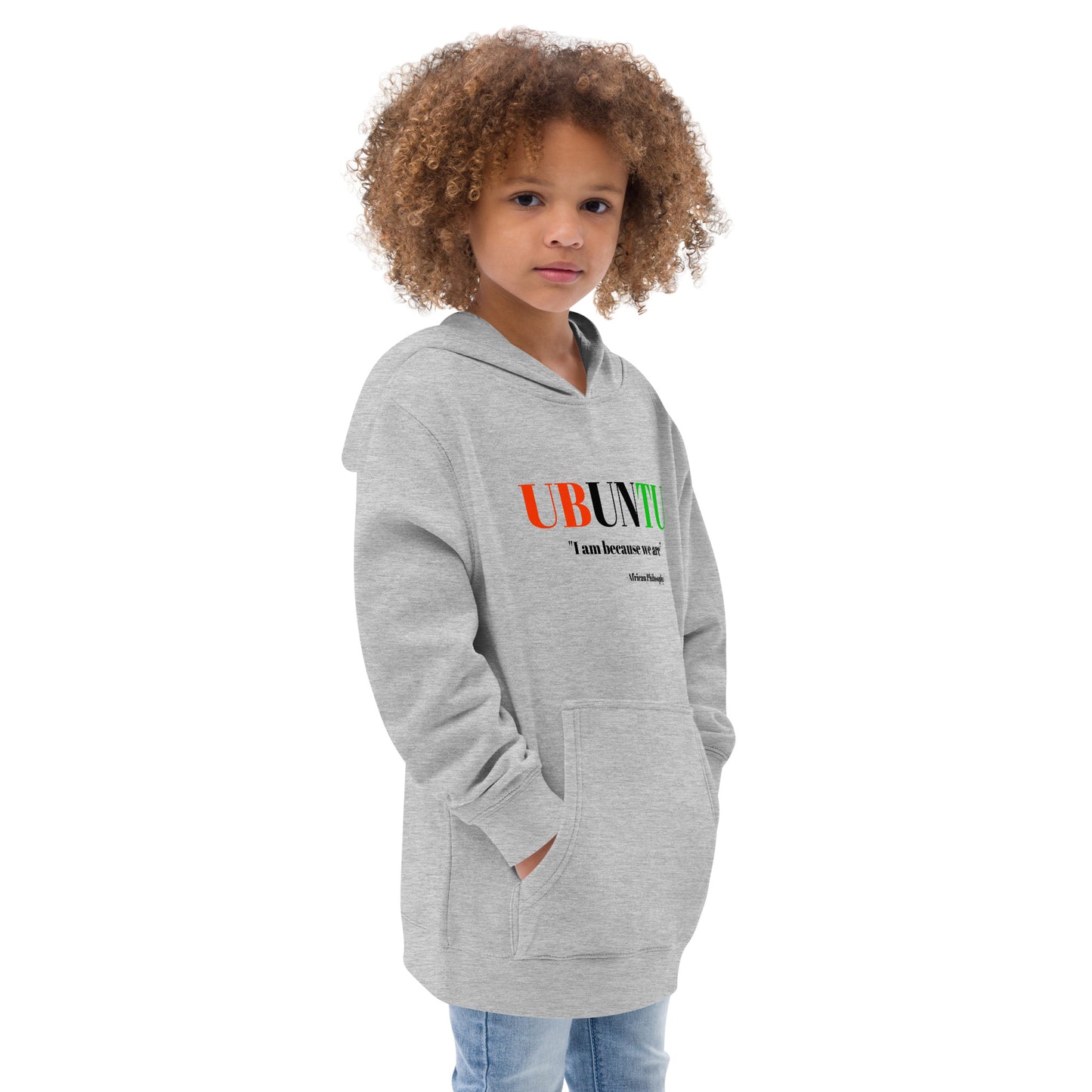 UBUNTU Kids Fleece Hoodie by SobG Designs