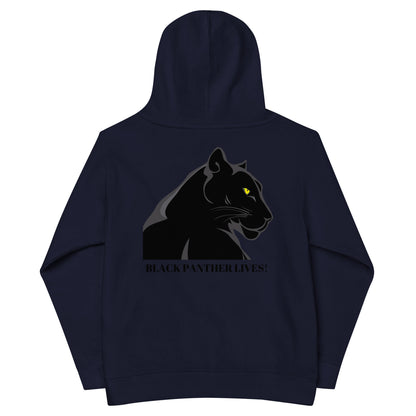 Kids BLACK PANTHER LIVES!  Unisex Fleece Hoodie by SobG Designs