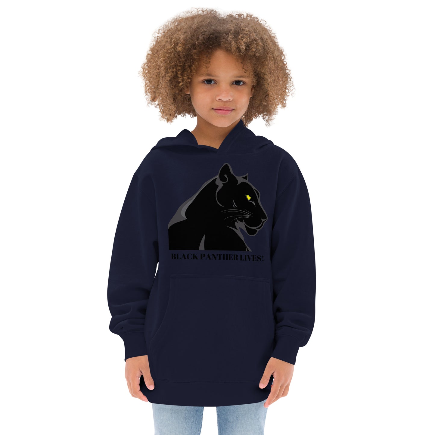 Kids BLACK PANTHER LIVES!  Unisex Fleece Hoodie by SobG Designs