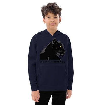 Kids BLACK PANTHER LIVES!  Unisex Fleece Hoodie by SobG Designs