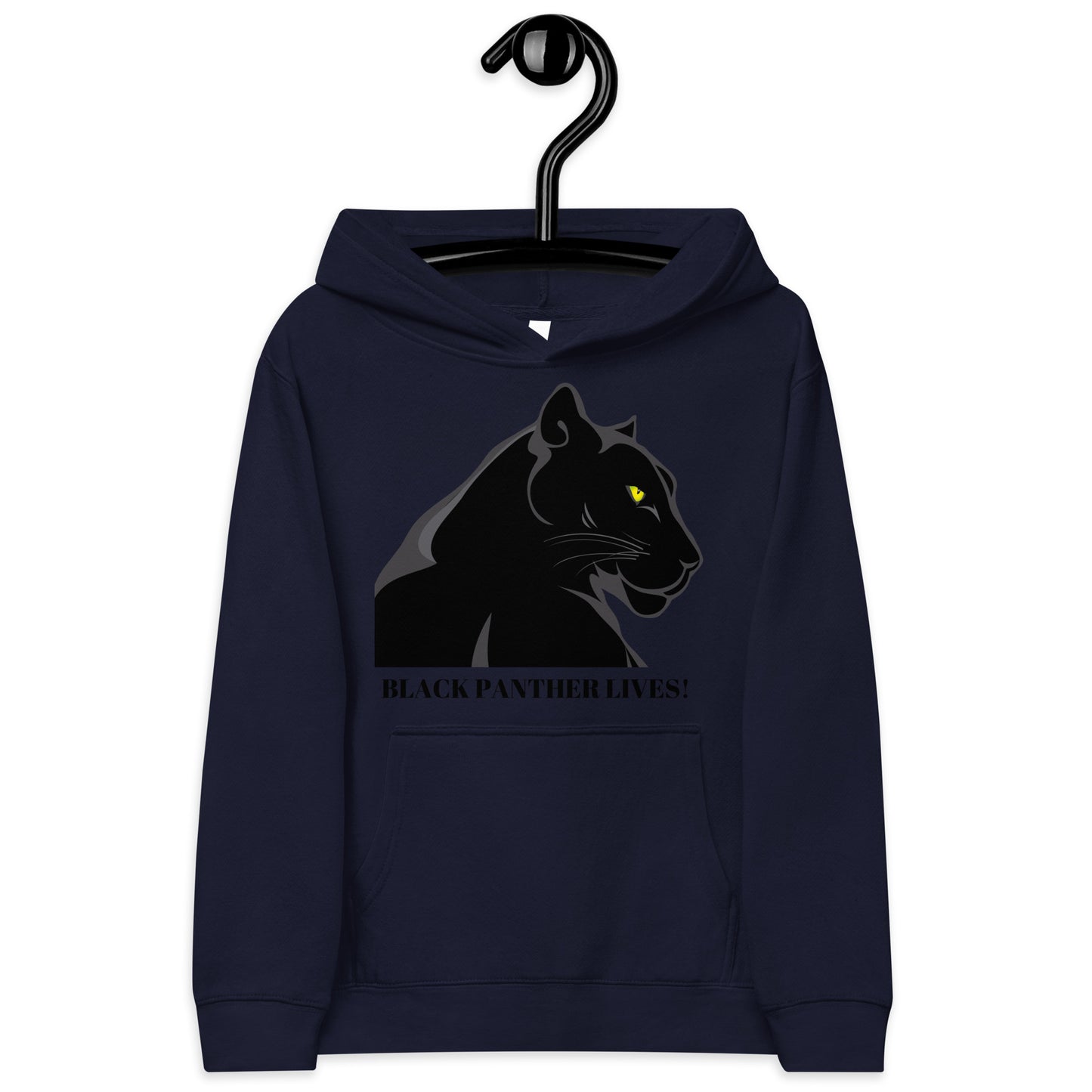 Kids BLACK PANTHER LIVES!  Unisex Fleece Hoodie by SobG Designs