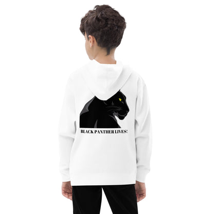 Kids BLACK PANTHER LIVES!  Unisex Fleece Hoodie by SobG Designs