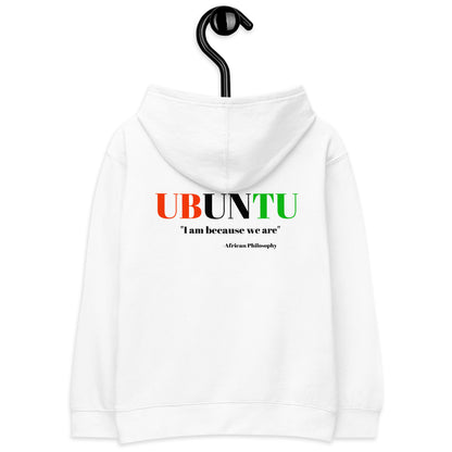 UBUNTU Kids Fleece Hoodie by SobG Designs