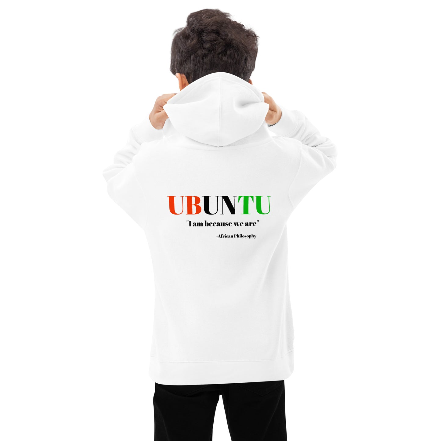 UBUNTU Kids Fleece Hoodie by SobG Designs