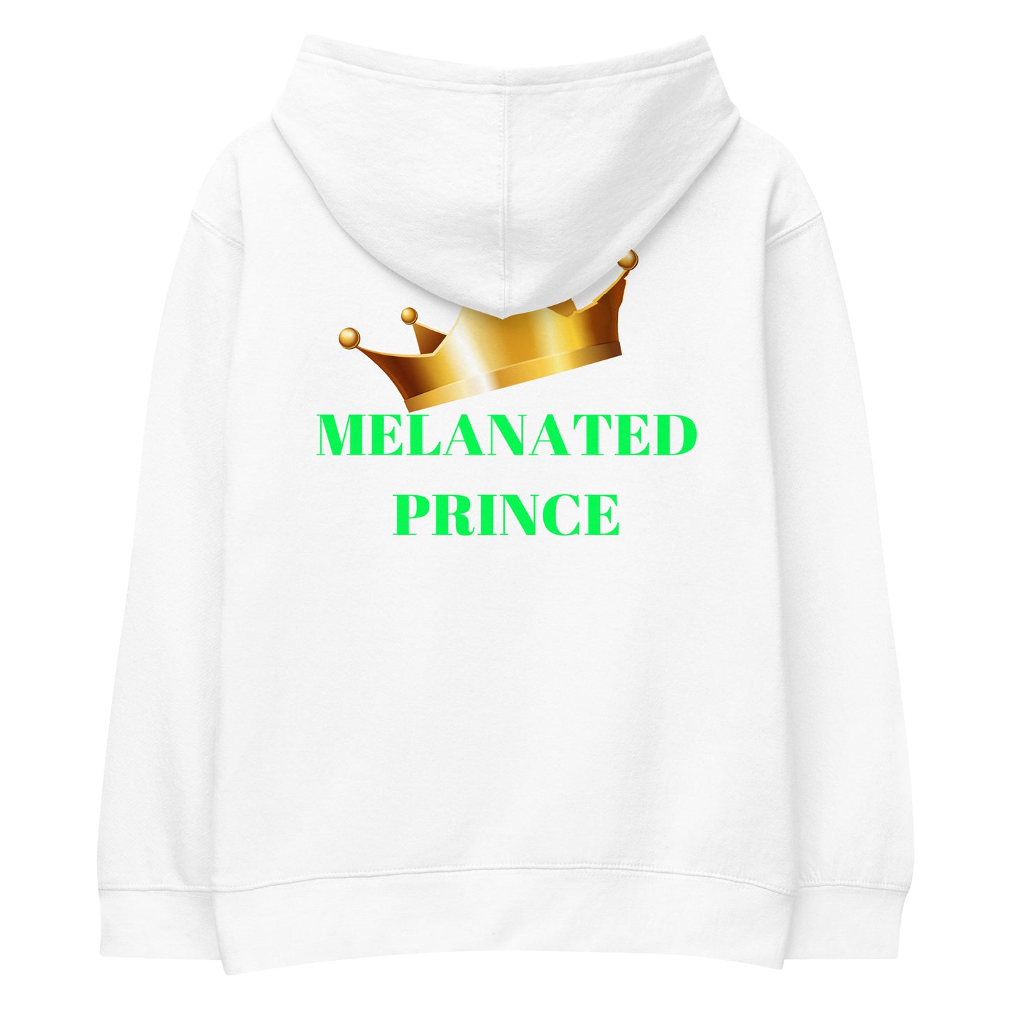 MELANATED PRINCE Kids Fleece Hoodie by SobG Designs