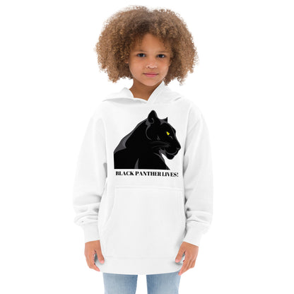 Kids BLACK PANTHER LIVES!  Unisex Fleece Hoodie by SobG Designs