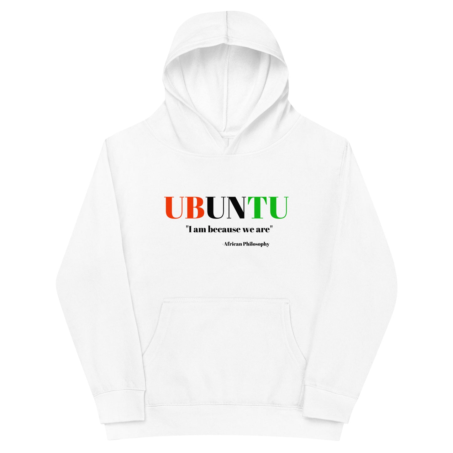 UBUNTU Kids Fleece Hoodie by SobG Designs